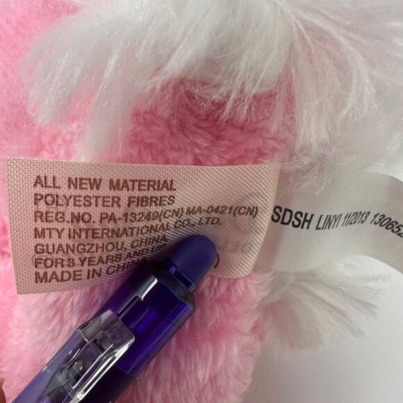 Easter Dan Dee Bunny Rabbit Hopster Plush 8 Inch Pink Stuffed Animal Sewn Eyes - Picture 9 of 11